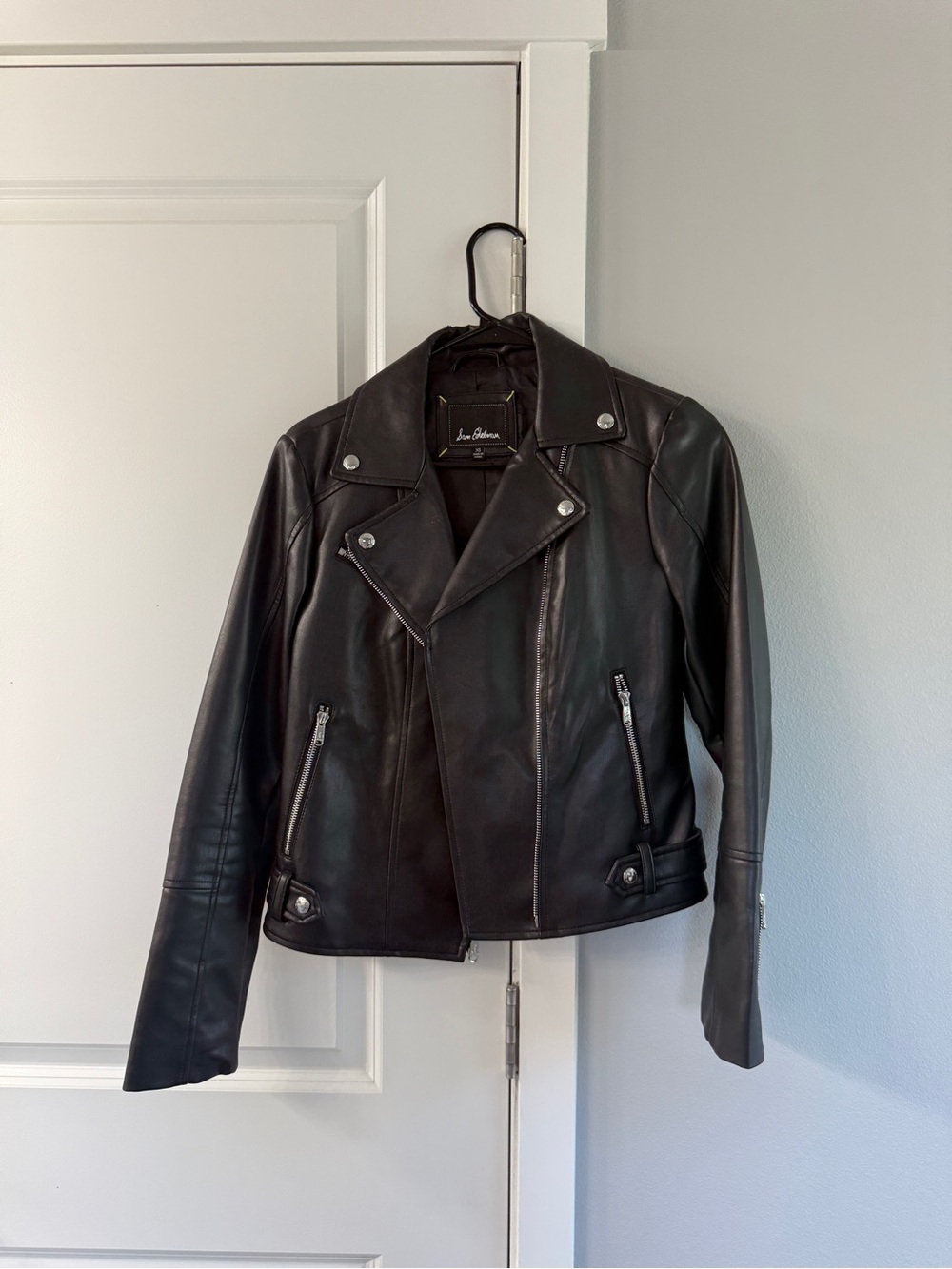 Sam Edelman Black Leather Moto Jacket